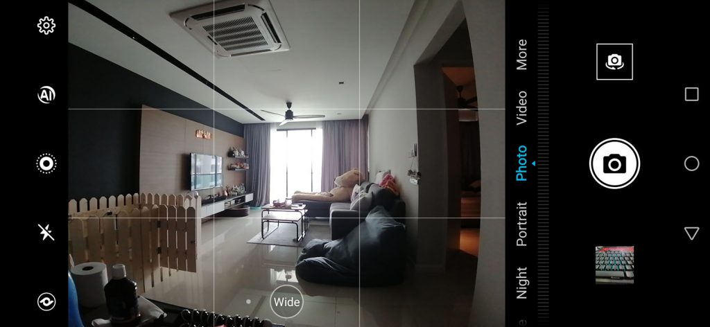 HONOR 20 Lite camera UI