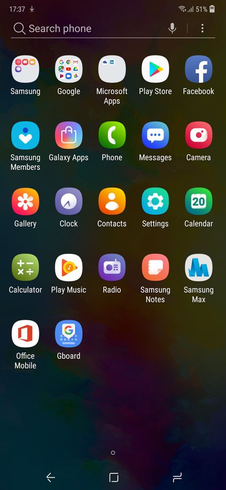 Samsung Galaxy M20 bloatware