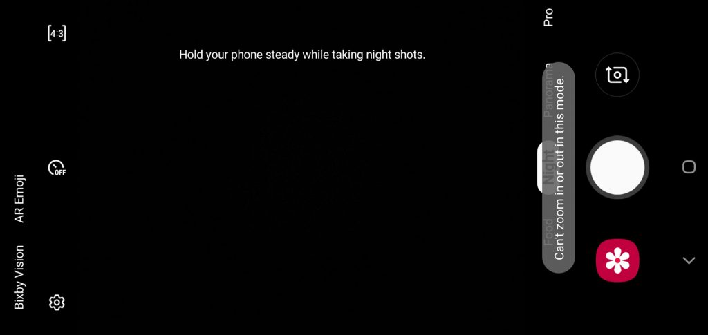 Samsung Galaxy S10 series night mode update
