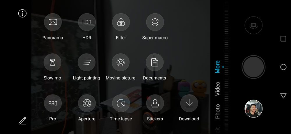 HONOR 20 camera UI
