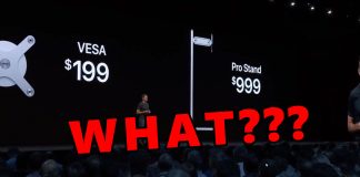 Apple Pro Display XDR $999 stand