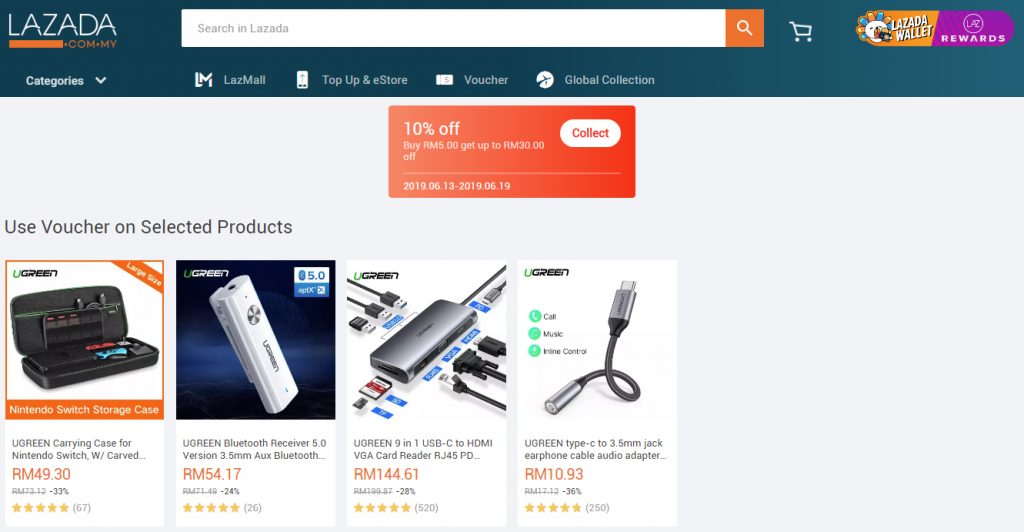 UGREEN Malaysia discount promotion