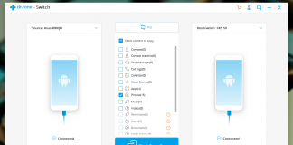 dr.fone android to android data transfer