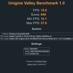 ASUS ZenBook Duo UX481F Unigine Valley benchmark
