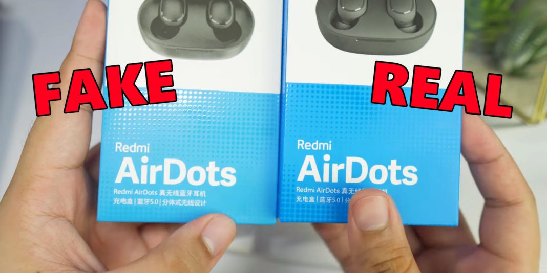 Fake Redmi AirDots vs real Redmi AirDots