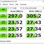 SecureDrive BT CrystalDiskMark benchmark
