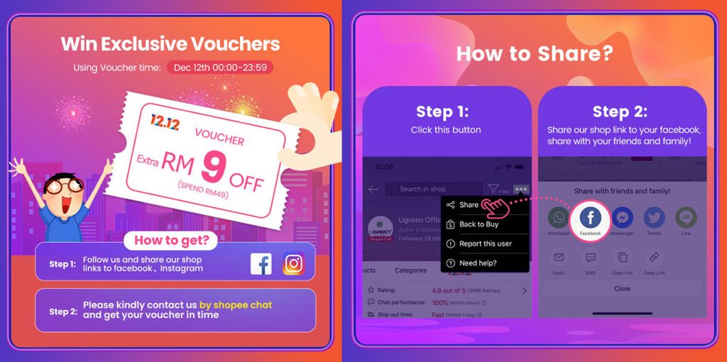 Ugreen Shopee 1212 sale