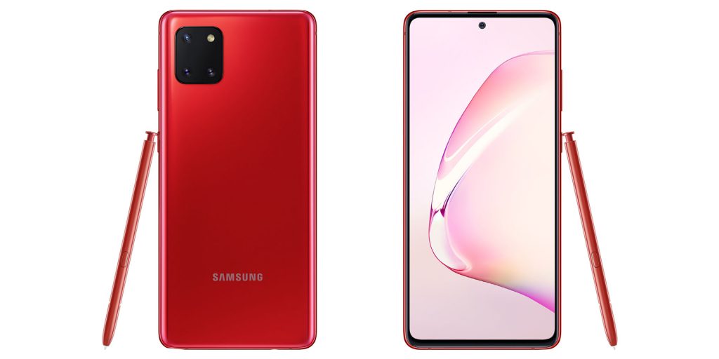 Samsung Galaxy Note10 Lite renders