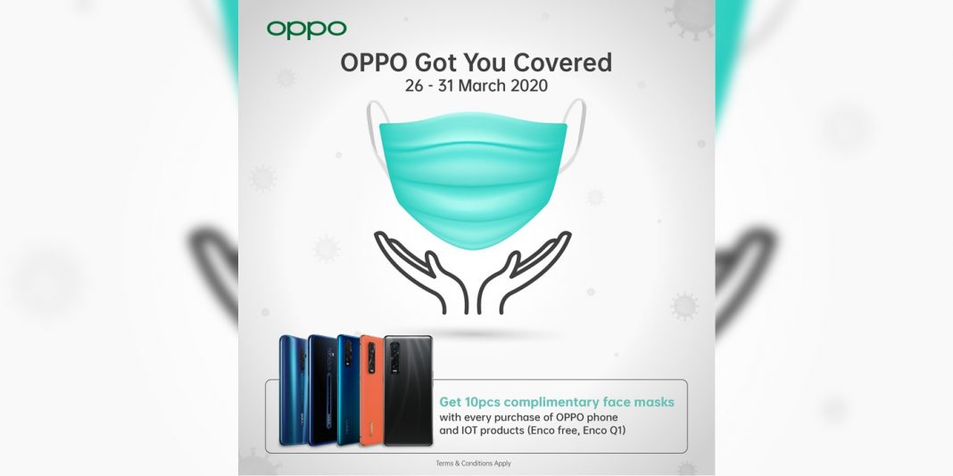 Free Face Mask by OPPO