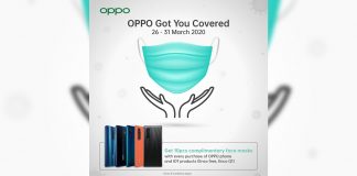 Free Face Mask by OPPO
