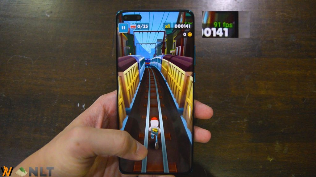 Huawei P40 Pro game frame rate test