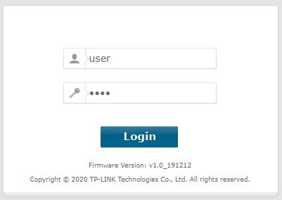 Login Screen for Archer C5v
