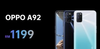 OPPO A92 now available at RM1199