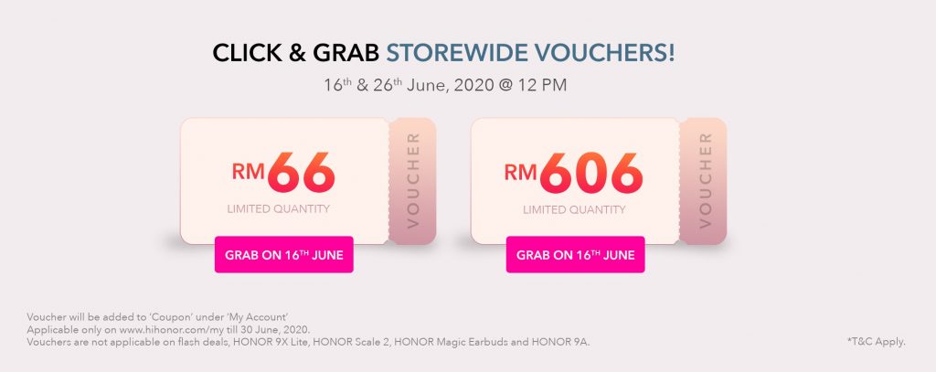 Get vouchers with Click and Grab