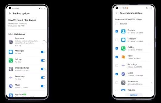 Backup media contents with Huawei Mobile Cloud