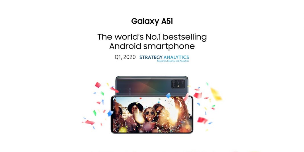 Samsung Galaxy A51 tops the selling chart during Q1 2020