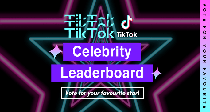 Pit your favorite superstars against each other with TikTok Celebrity Leaderboard