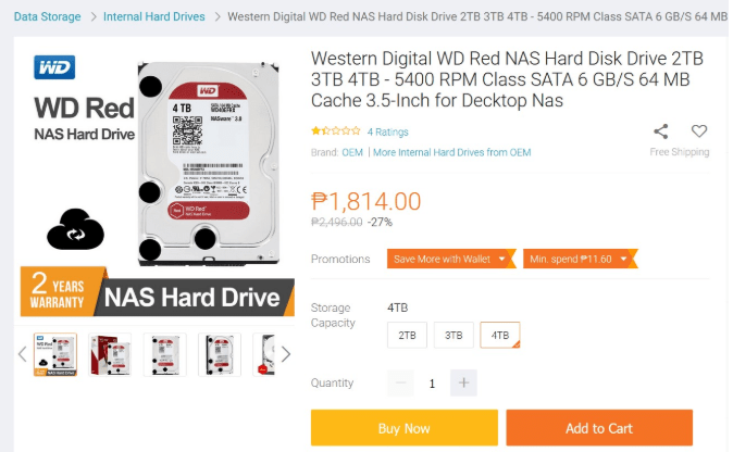Defective WD HDD