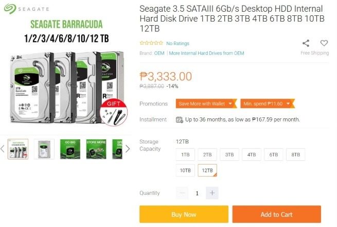 Defective Seagate HDD