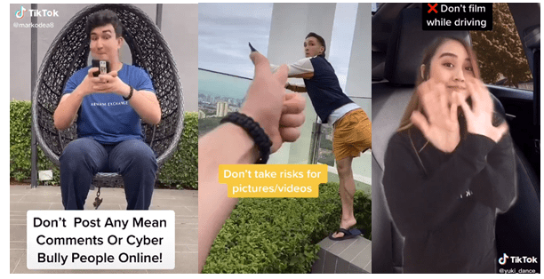 TikTok #thinkb4youdo video clips