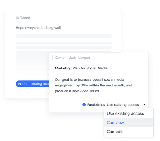 Lark Mail Quick permissions