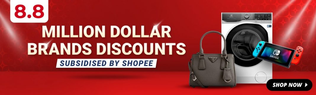 Shopee_8.8_Featured Get huge chunks of discount on official products during Shopee 8.8 Festival