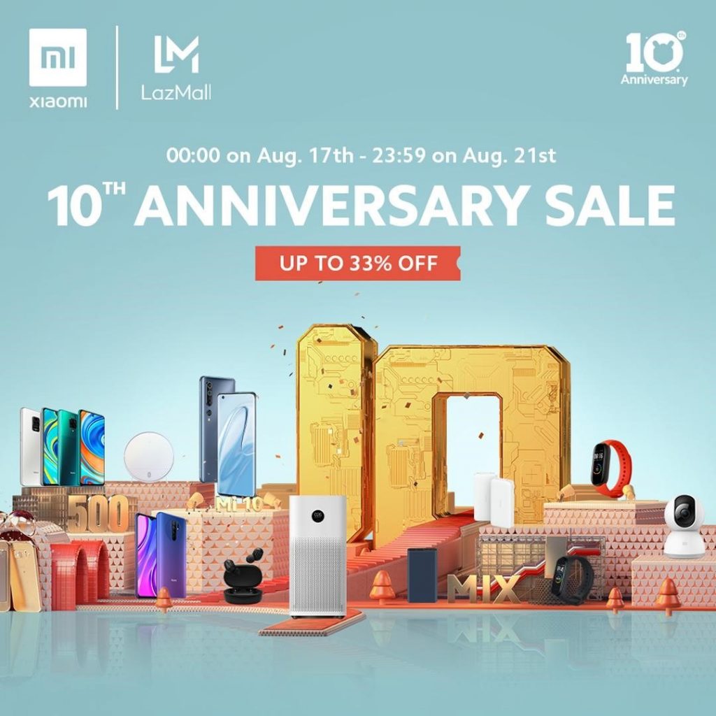 Xiaomi 10th Anniversary Sales