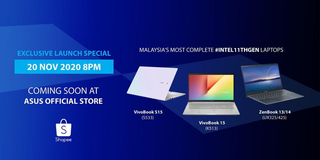 ASUS Tiger Lake 11th Gen Intel refresh