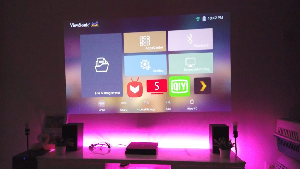 Review - ViewSonic M1 Plus G2 Smart LED Portable Projector 30