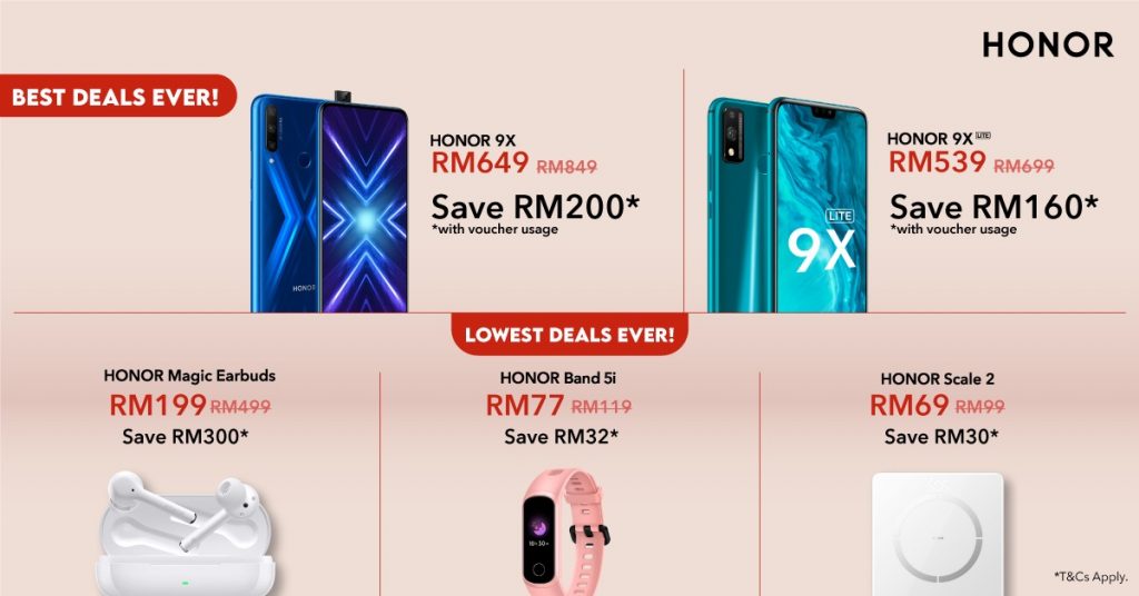 HONOR Marchvelous Deals Items