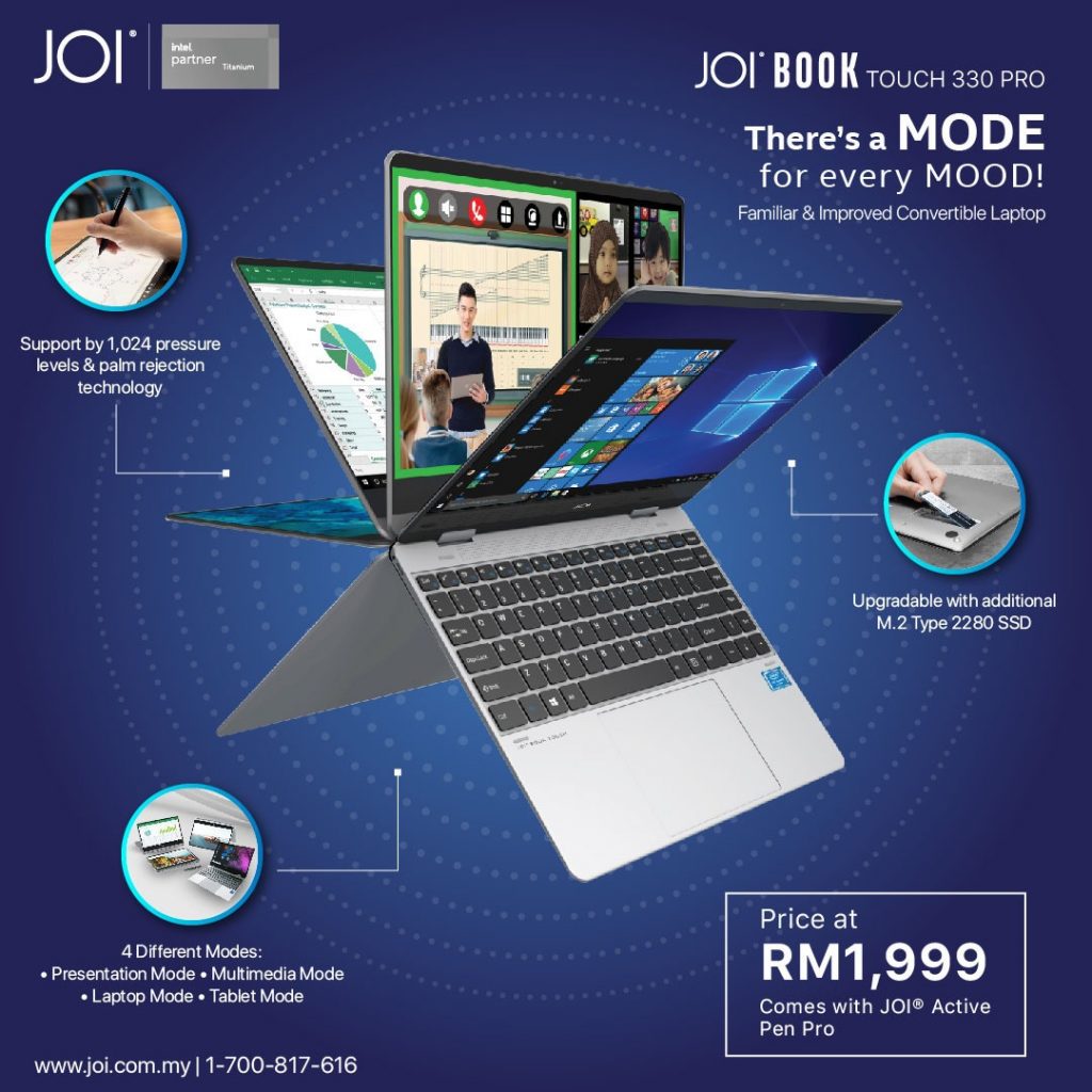 JOI Book Touch 330 Pro banner
