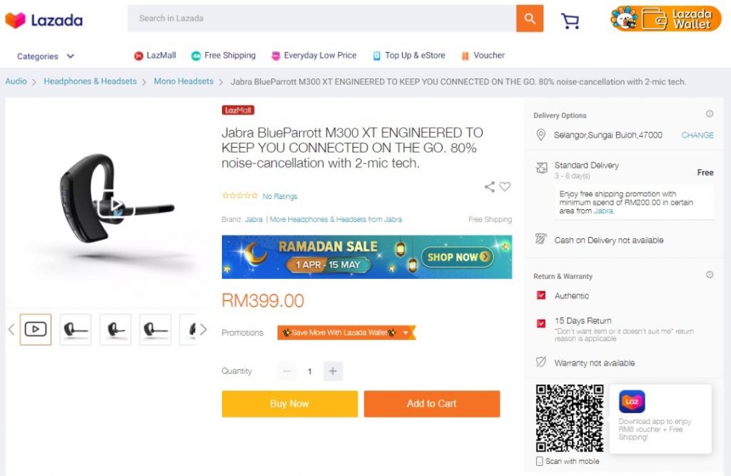 BlueParrott M300-XT Lazada