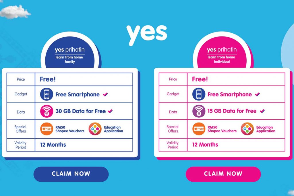Yes B40 Free Phone Data Learning Content Package