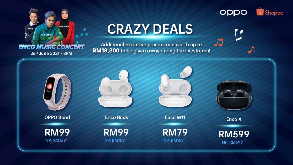 OPPO Enco Music Concert Sales