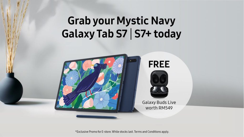 Samsung Galaxy Tab S7 Free Galaxy Buds Live Featured