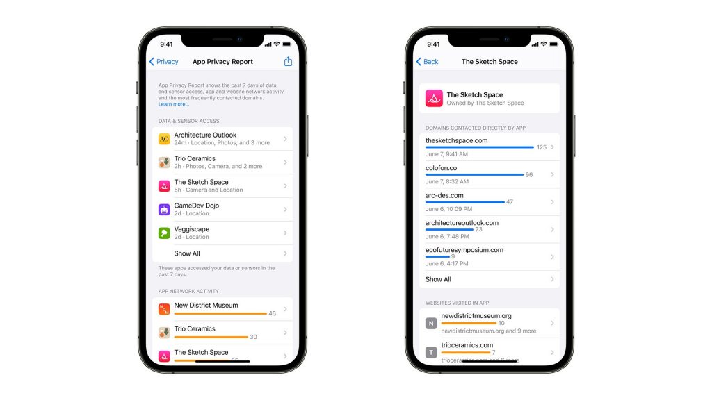 iOS 15 App Privacy Report