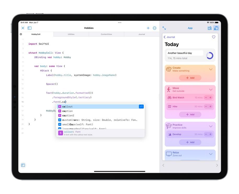 iPadOS 15 Swift Playground 4
