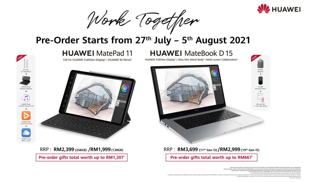 HUAWEI MatePad 11 MateBook D15 Preorder