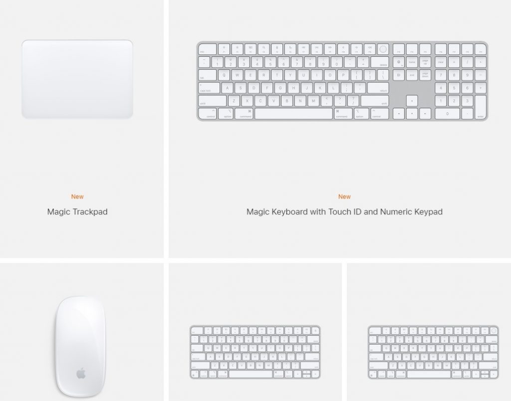 Apple Magic Peripherals 2021