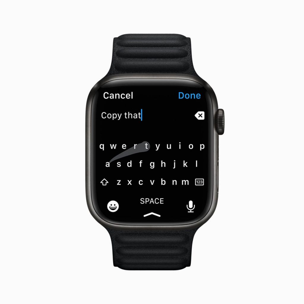 Apple Watch Series 7 QWERTY Keyboard