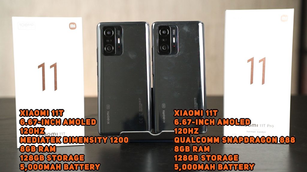 Xiaomi 11T vs Xiaomi 11T Pro