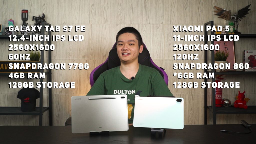 Xiaomi Pad 5 vs Samsung Galaxy Tab S7 FE