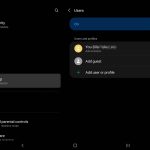 Samsung Galaxy Tab S7 FE change users