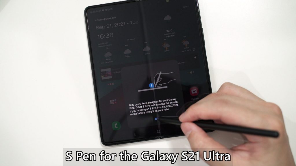 Samsung Galaxy Z Fold3 5G Flip Cover with Pen