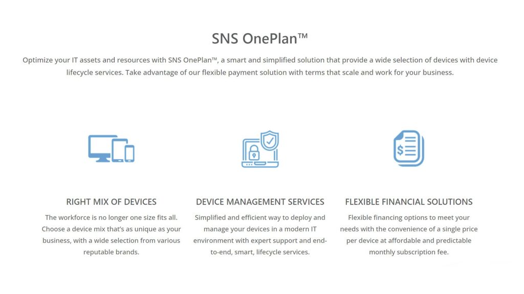 SNS OnePlan DaaS