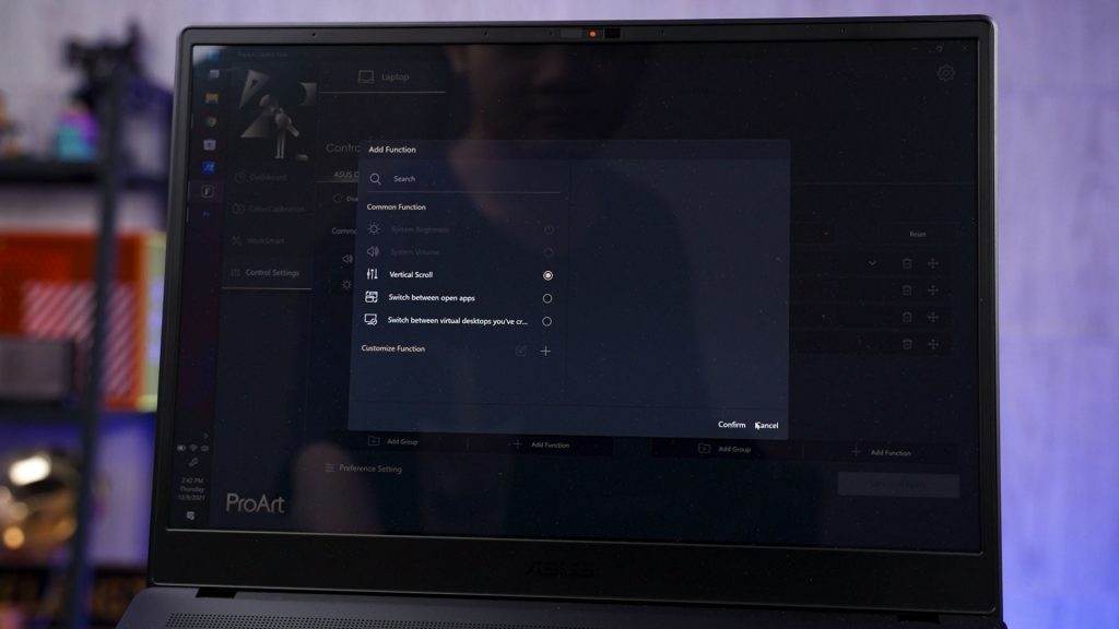 ASUS ProArt Studiobook 16 OLED (H5600, AMD Ryzen 5000 series) How I use the ASUS Dial
