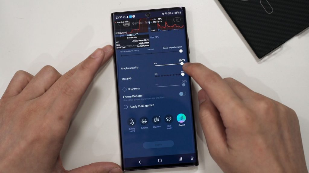 Samsung GOS update benchmark