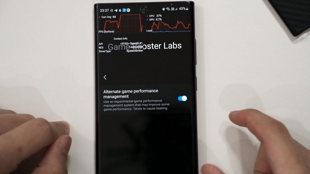 Samsung GOS update benchmark