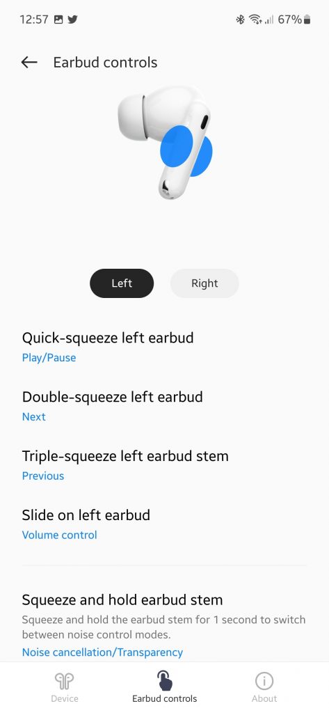 OPPO Enco X2 Earbud Controls