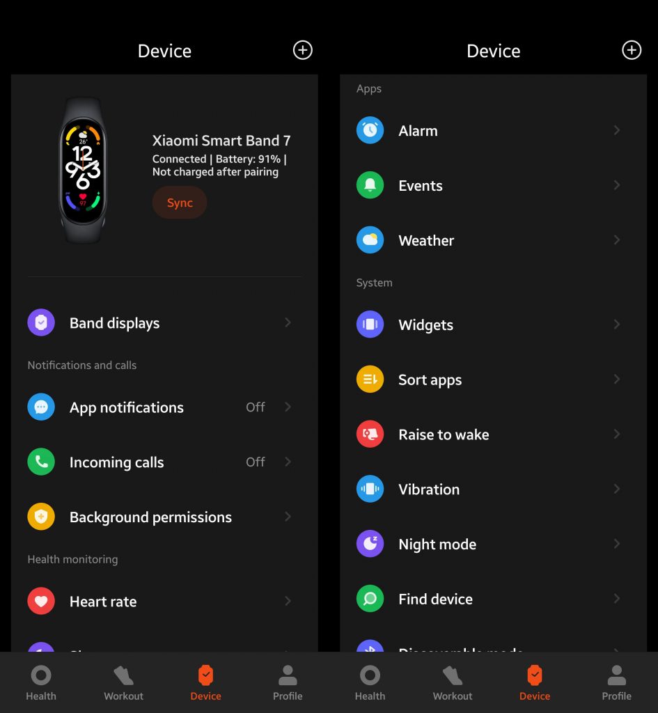 Xiaomi Smart Band 7 Mi Fitness 3